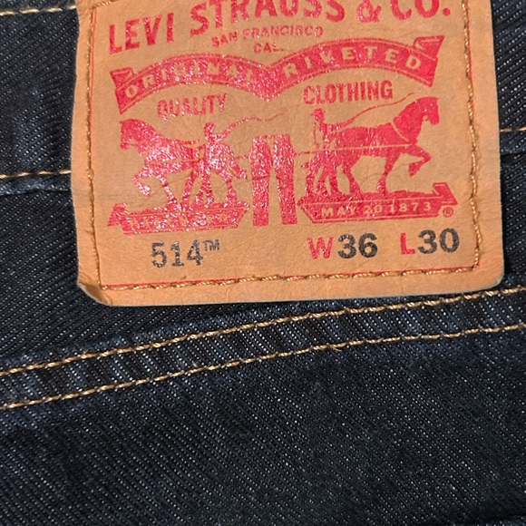 Levi’s 514™ STRAIGHT FIT MEN'S JEANS like new 36x30 - Picture 3 of 3